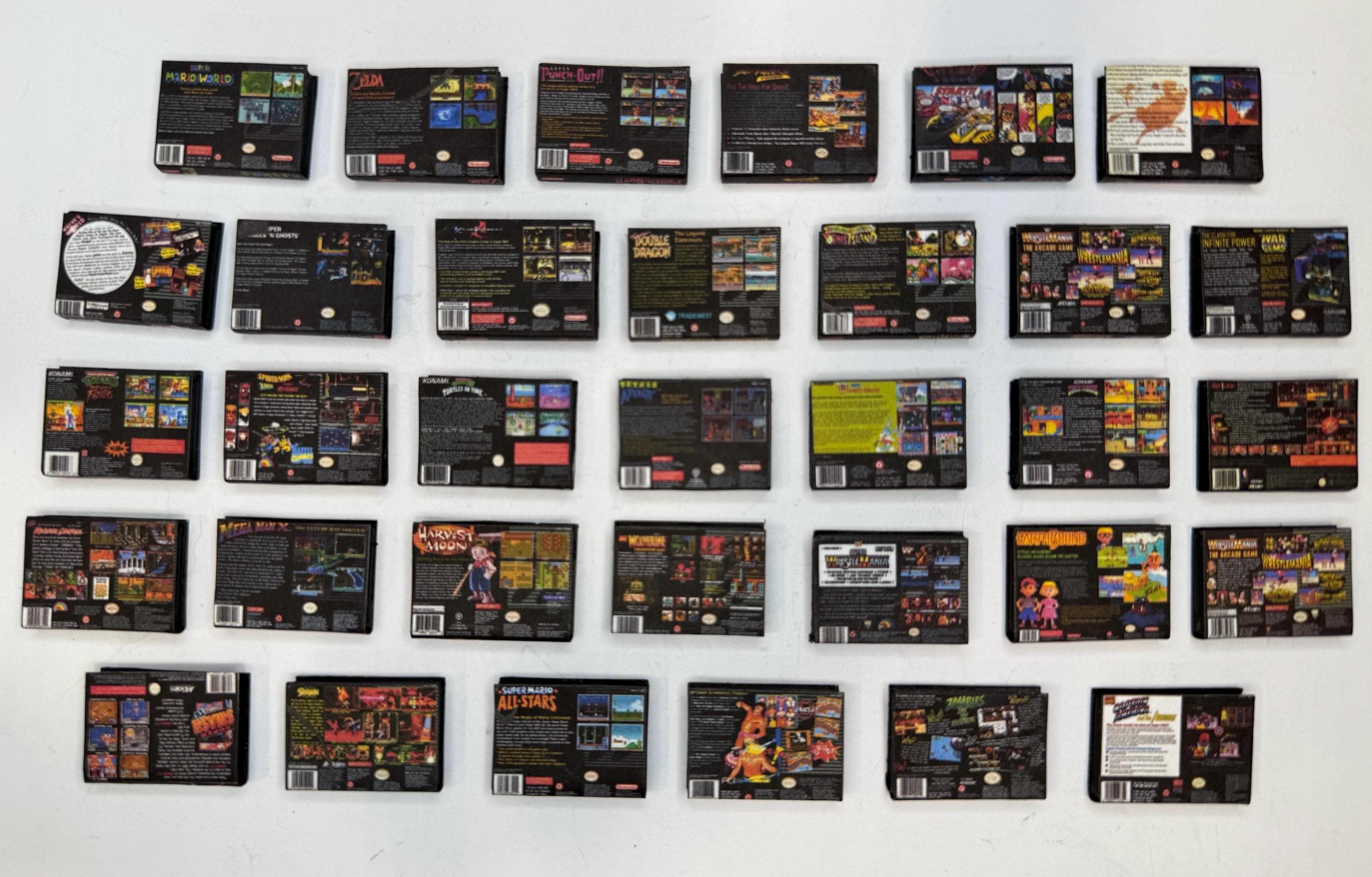 Miniature Super Nintendo Games