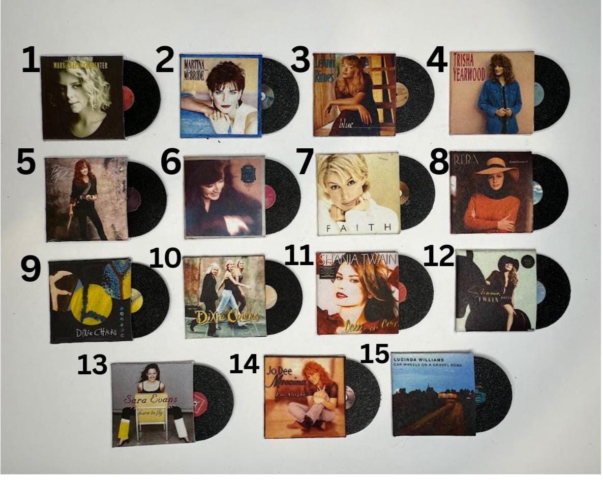 1:12 Miniature Ladies of ’90s Country Vinyls
