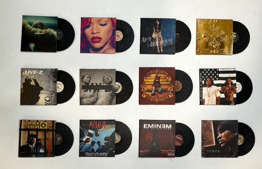 1:12 Miniature Hip-Hop and R&B Vinyls