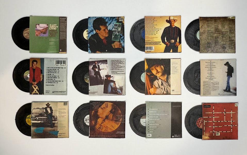 1:12 Miniature Men of ’90s Country Vinyls