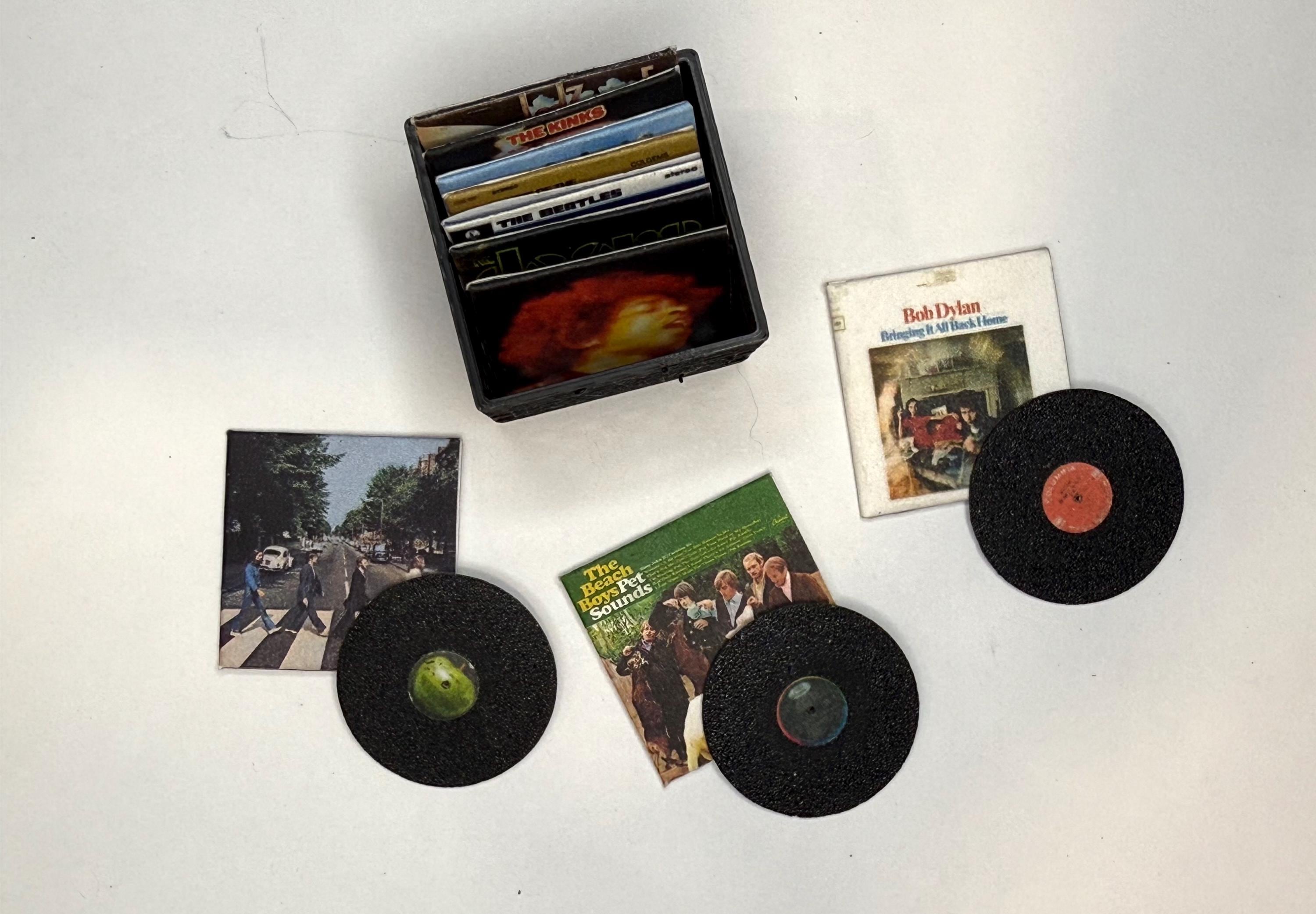 1:12 Miniature 60's Classic Rock Vinyls