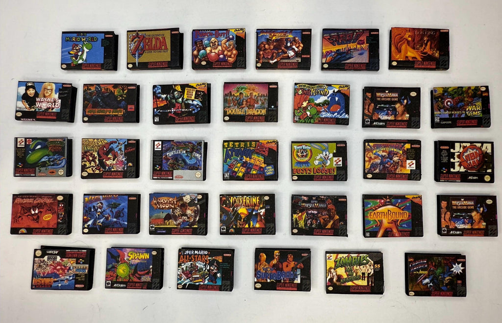Miniature Super Nintendo Games