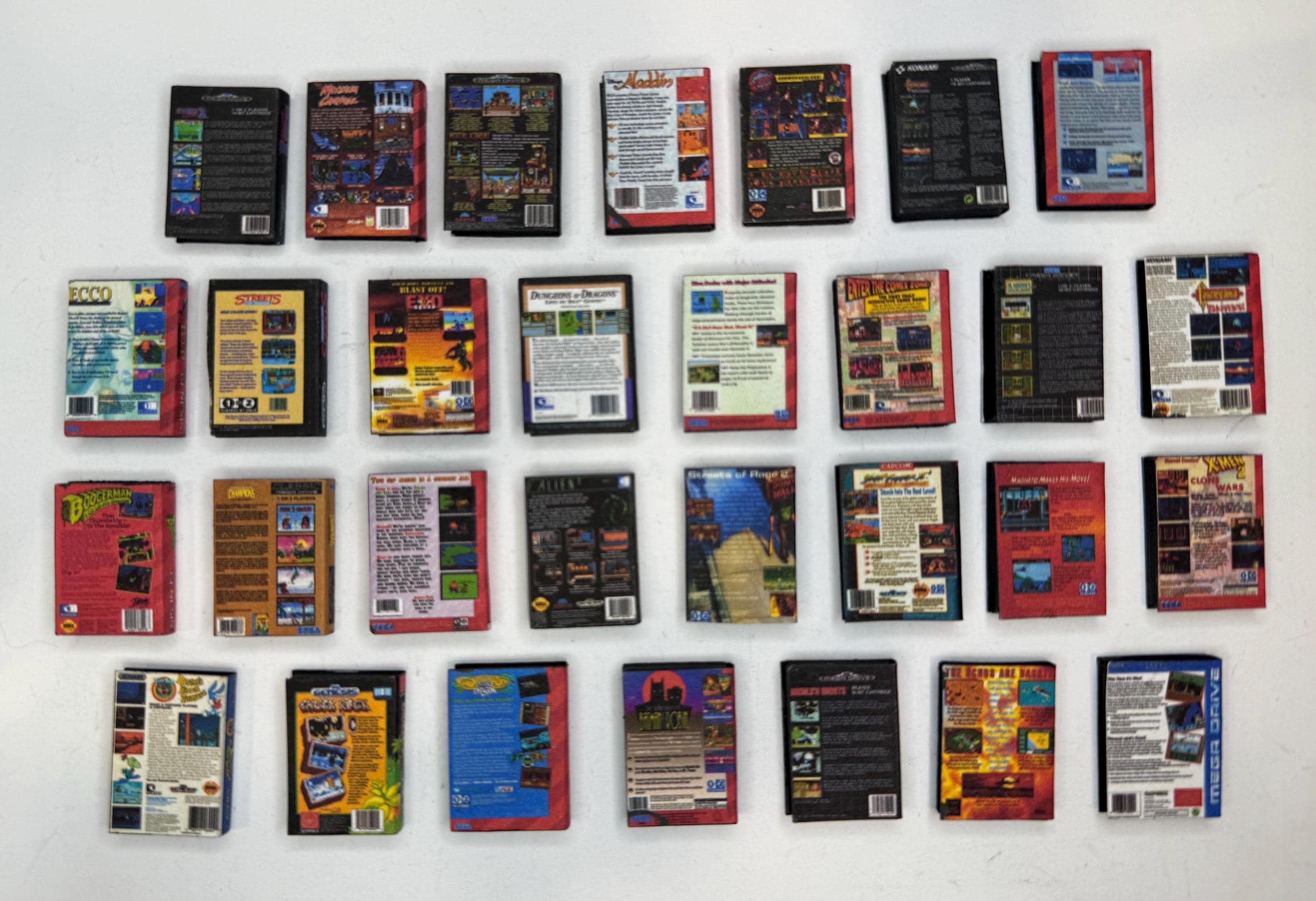 Miniature SEGA Genesis Games