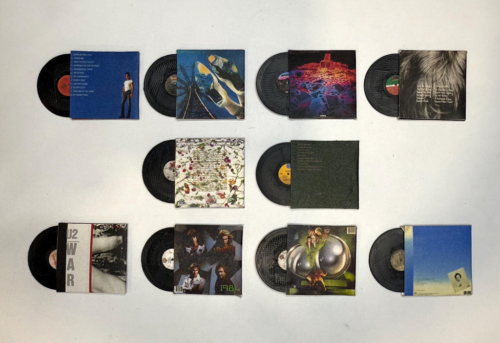 1:12 Miniature 80's Classic Rock Vinyls