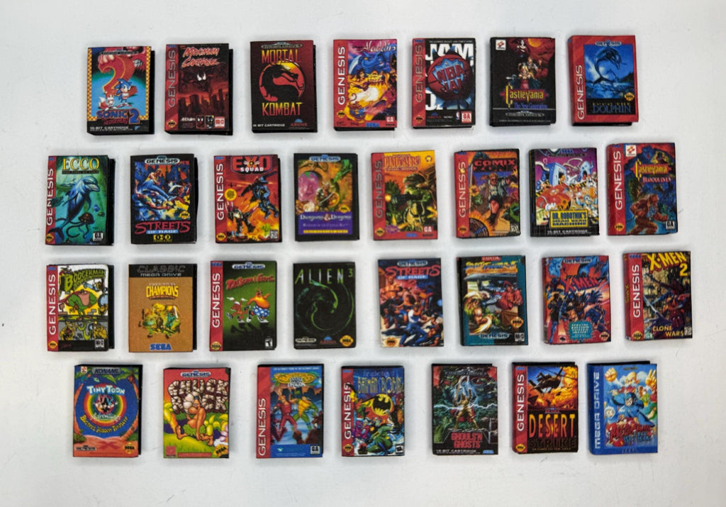 Miniature SEGA Genesis Games