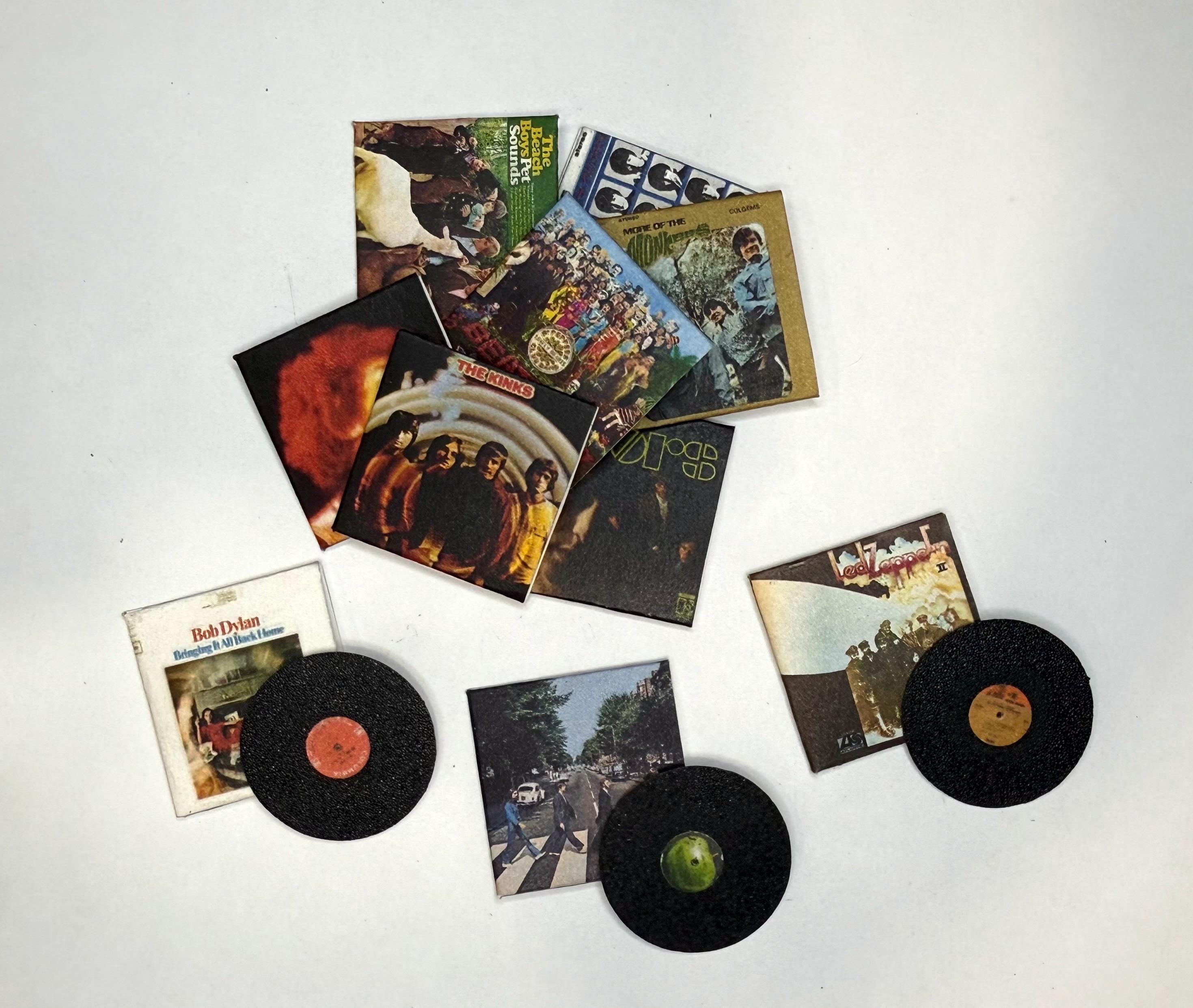 1:12 Miniature 60's Classic Rock Vinyls