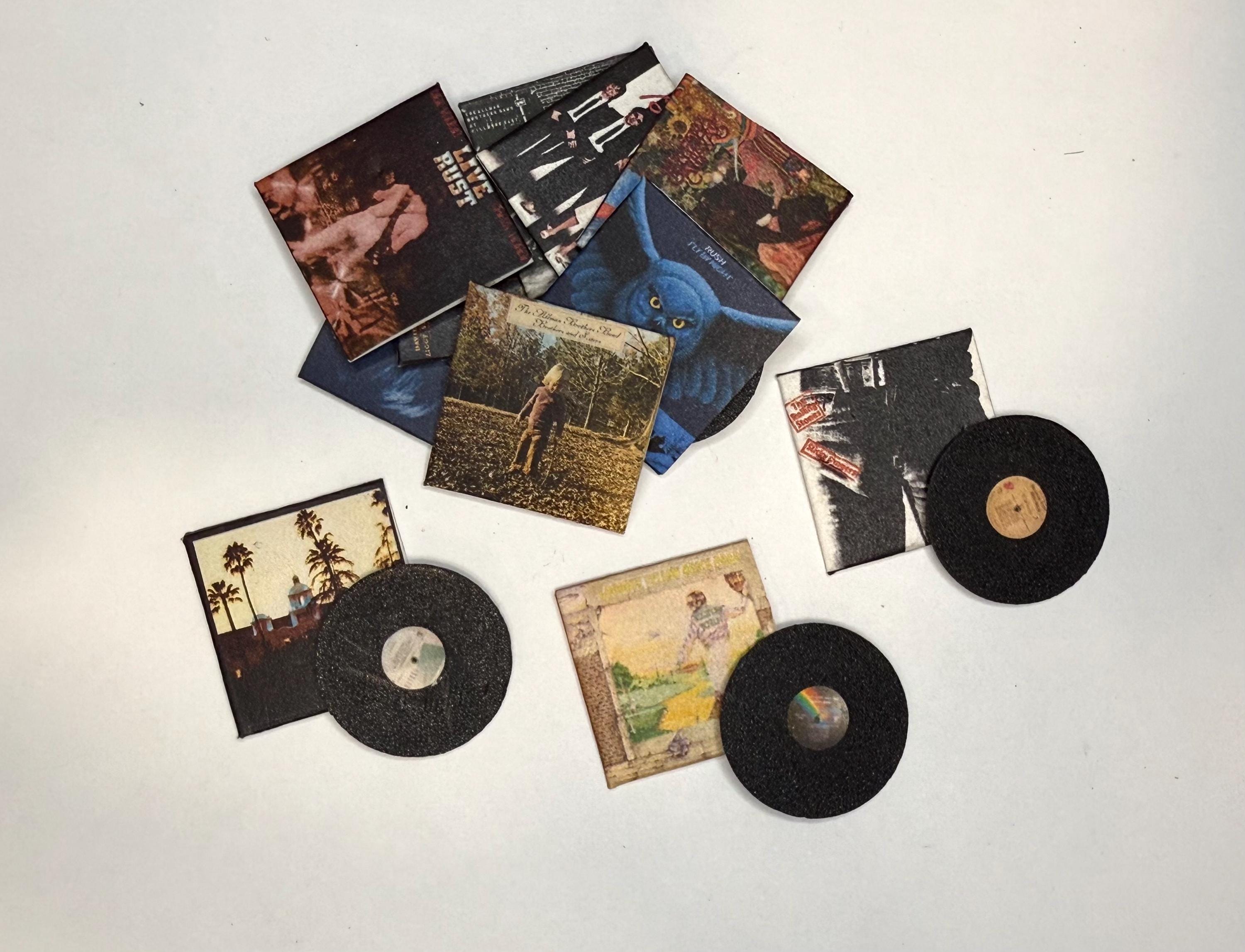 1:12 Miniature 70's Classic Rock Vinyls