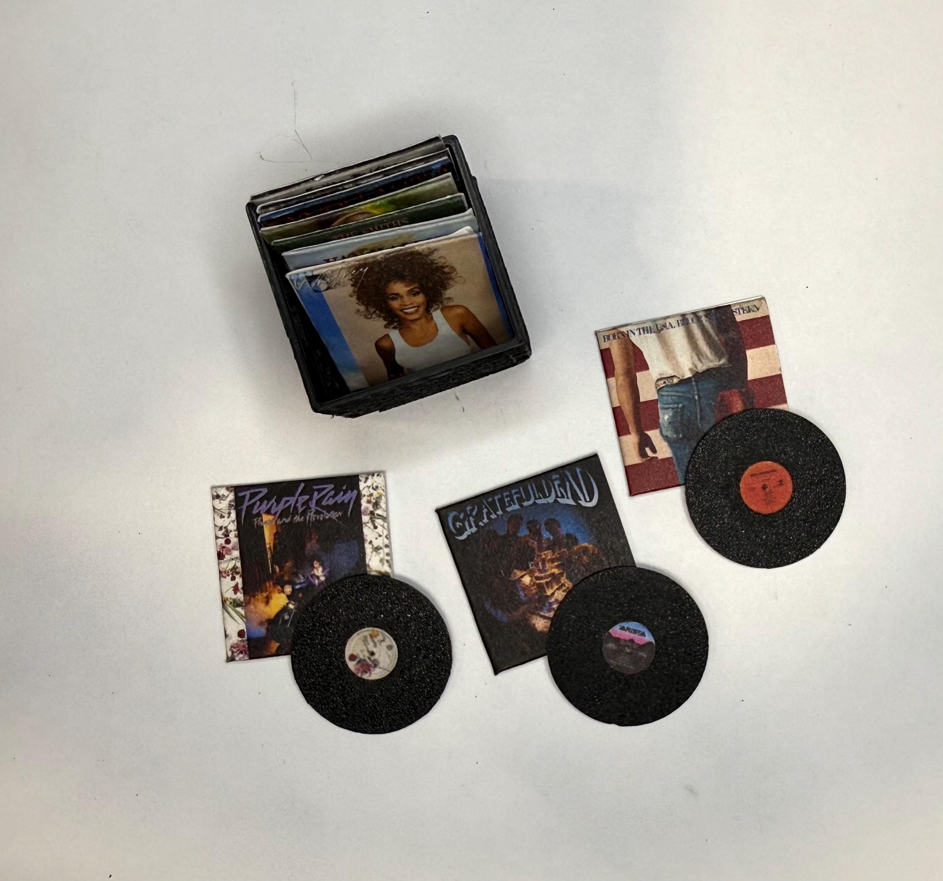 1:12 Miniature 80's Classic Rock Vinyls