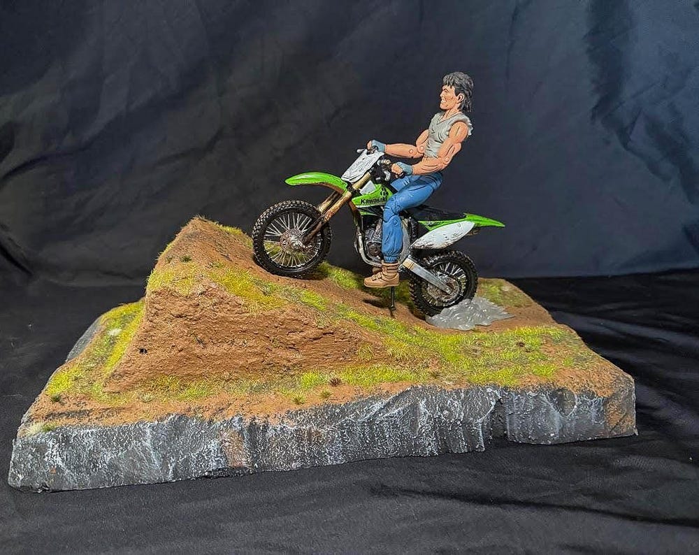 Dirt Bike Ramp Action Figure Diorama
